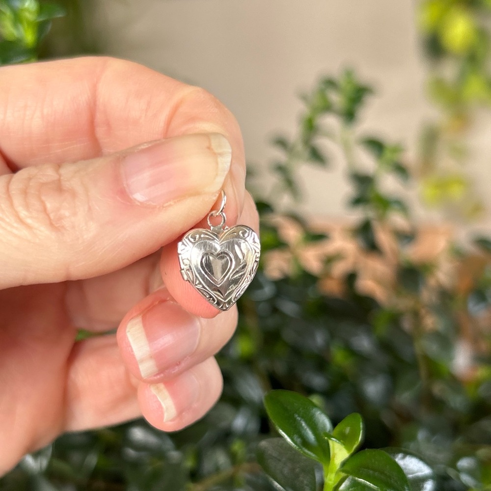 Vintage Sterling Silver Heart Locket